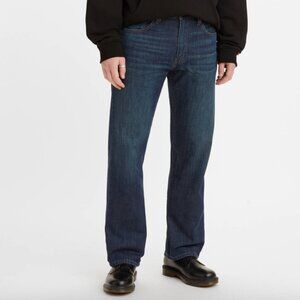 New Levis Men’s 42 X 32 Denim 100% Cotton Dark Wash 569 Loose Straight Fit Jeans